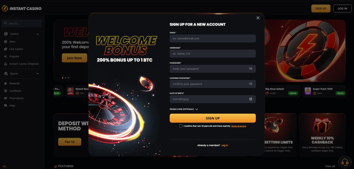 Stap 2: de start – account aanmaken en de welkomstbonus slim inzetten